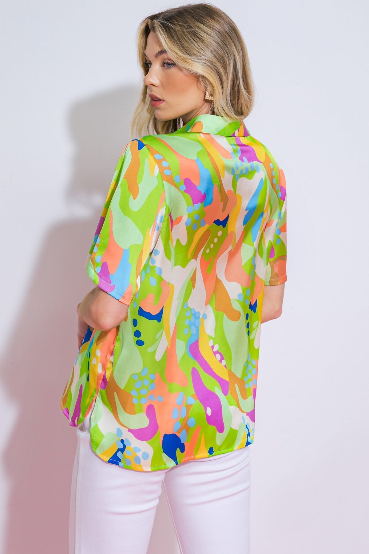 UP FOR ANYTHING WOVEN TOP Flying Tomato